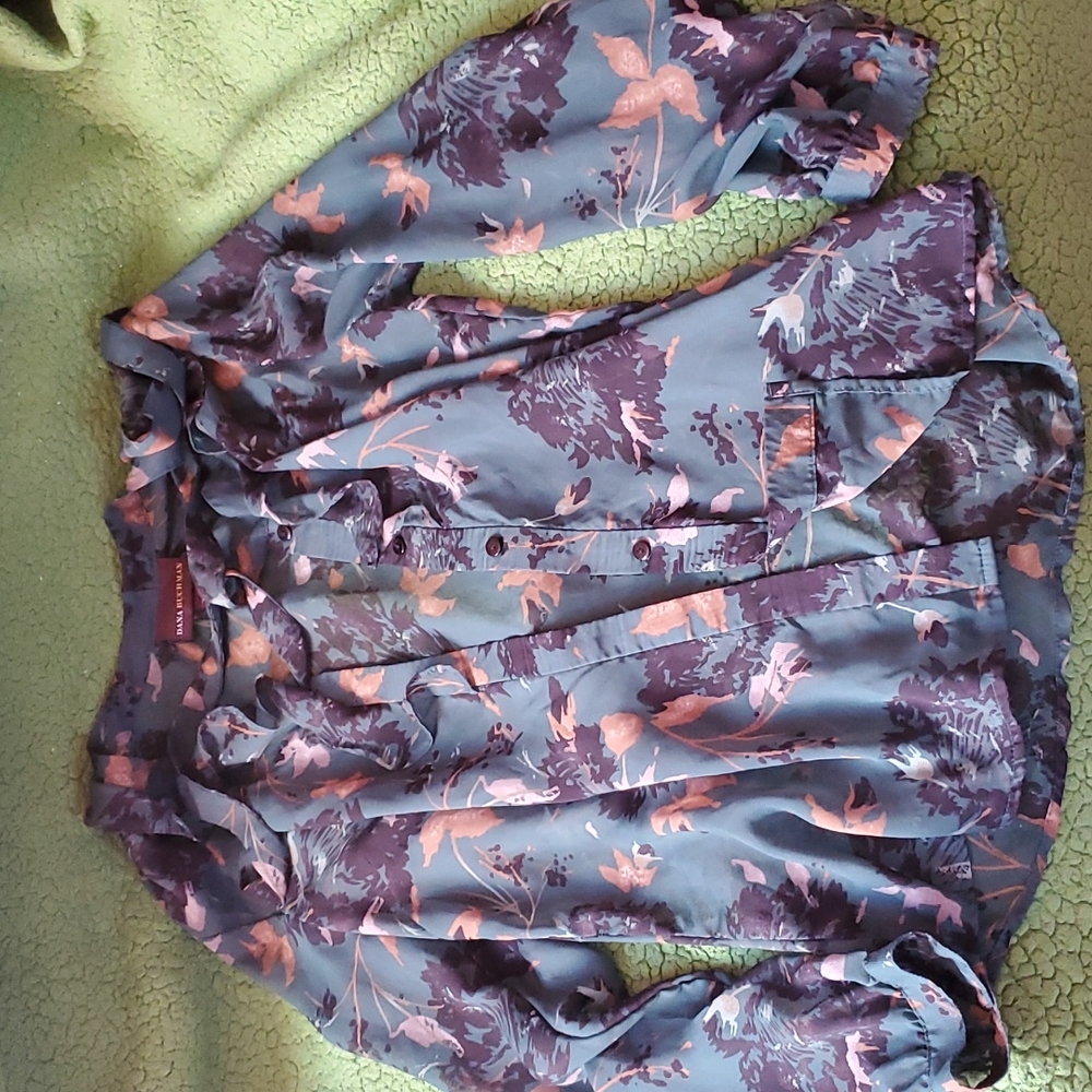 Sheer dana Buchman blouse